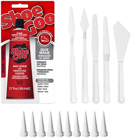 Shoe Goo Black Bundle: Tube + 10 Snip Tip Applicators