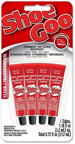 Shoe Goo Mini Tubes, 4 Pack, 0.18 oz Clear